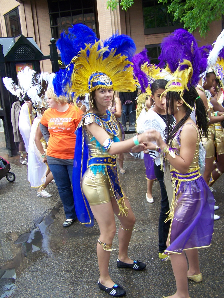 Girls dance at Carifest 2008